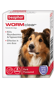 Beaphar WORMclear Tablets for Dogs up to 40kg